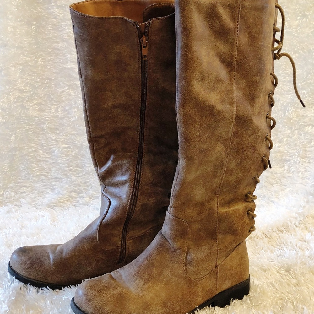Lace Up Riding Boots